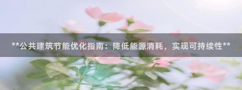e尊国际7779：**公共建筑节能优化指南：降低能源消耗，实现可持续性**