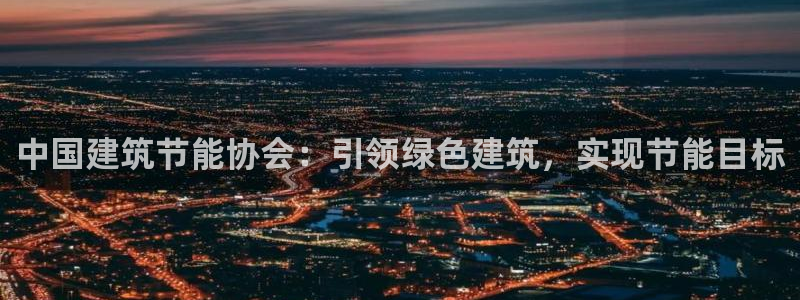 e尊体育：中国建筑节能协会：引领绿色建筑，实现节能目标