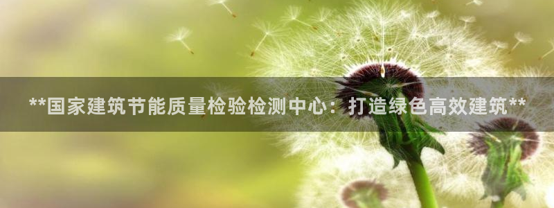 e尊国际-e尊国际官网：**国家建筑节能质量检验检测中心：打造绿色高效建筑**
