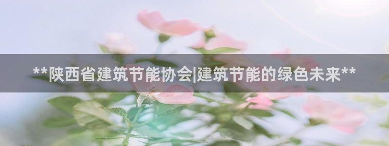 e尊平台：**陕西省建筑节能协会|建筑节能的绿色未来**