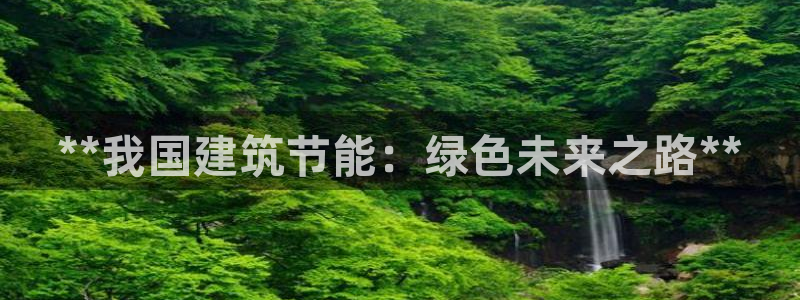 e尊平台：**我国建筑节能：绿色未来之路**