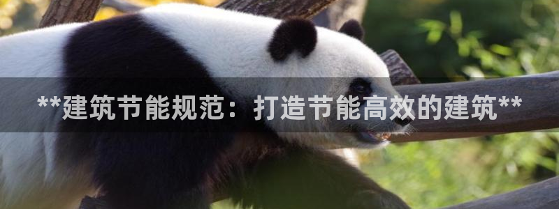 e尊国际娱乐官网地址：**建筑节能规范：打造节能高效的建筑**