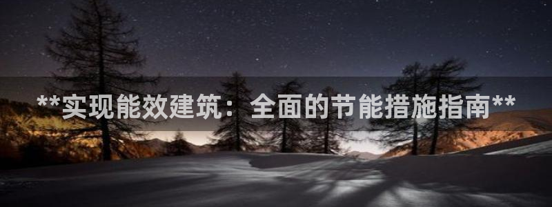 e尊国际app：**实现能效建筑：全面的节能措施指南**