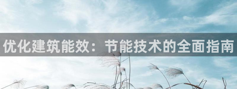 e尊国际-可可计划：优化建筑能效：节能技术的全面指南