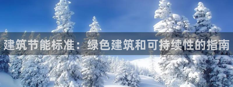 e尊国际可靠吗：建筑节能标准：绿色建筑和可持续性的指南