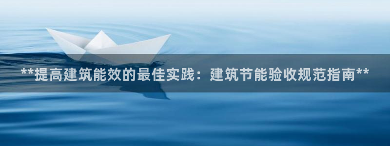 e尊国际客服：**提高建筑能效的最佳实践：建筑节能验收规范指南**