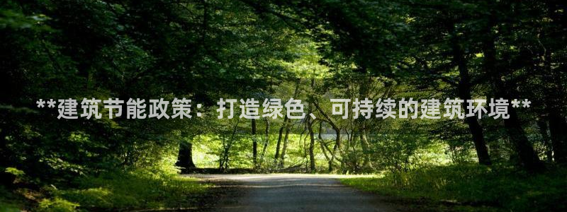 e尊官网：**建筑节能政策：打造绿色、可持续的建筑环境**