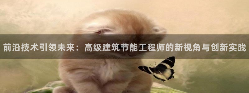 E尊国际网站：前沿技术引领未来：高级建筑节能工程师的新视角与创新实践