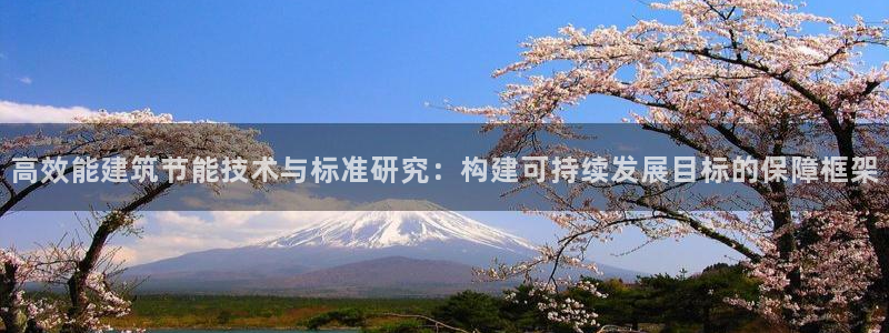 e尊国际的手机登录网站：高效能建筑节能技术与标准研究：构建可持续发展目标的保障框架