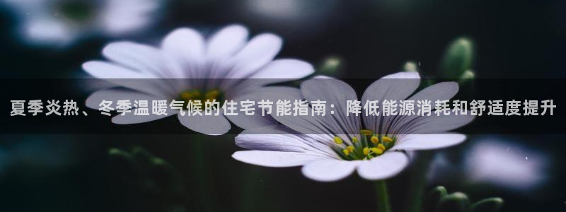 e尊国际客户端下载：夏季炎热、冬季温暖气候的住宅节能指南：降低能源消耗和舒适度提升