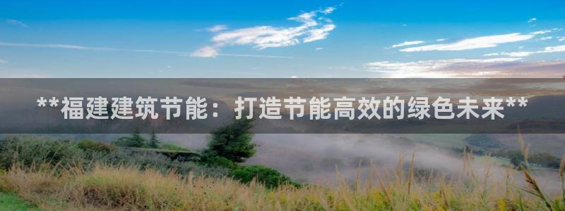 e尊国际客户端：**福建建筑节能：打造节能高效的绿色未来**