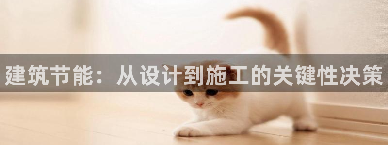 e尊国际官网·网址：建筑节能：从设计到施工的关键性决策