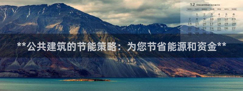 e尊国际-可可计划：**公共建筑的节能策略：为您节省能源和资金**